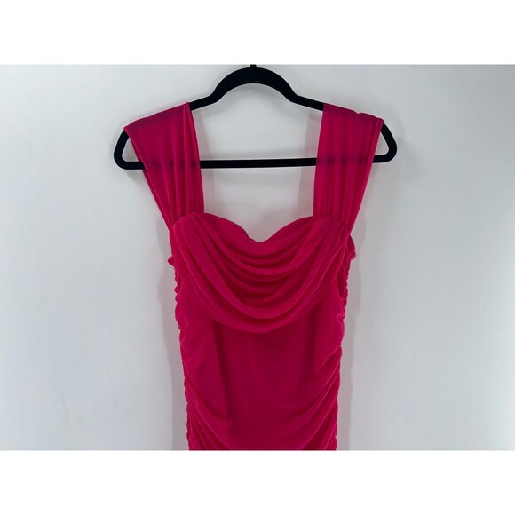 Women's Pretty Garden Off The Shoulder Ruched Bodycon Dress Size S - Picture 3 of 9